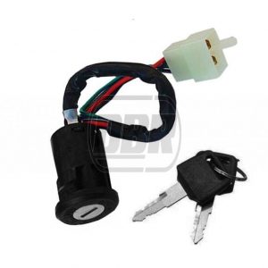 Ignition Switch With 2 Keys - Female (Large) Plug