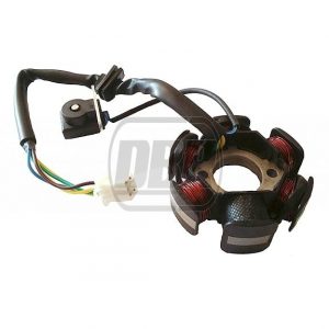 Stator Coil - 50cc-140cc - E/Start - Bottom Mounted - Runs Lights