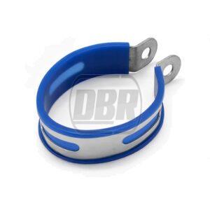 Exhaust Silencer Bracket Clamp - Oval - Blue