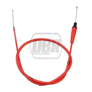 NIBBI Throttle Cable - PE Carburettor Fitment - Red