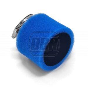 Air Filter - Twin Foam - Angled - Blue - 35mm