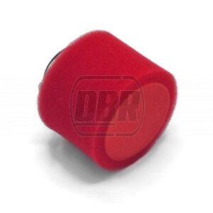 Air Filter - Twin Foam - Straight - Red - 35mm