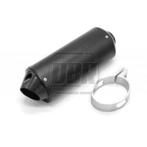 Exhaust Silencer - 38mm - Black