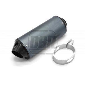 Exhaust Silencer - 38mm - Grey