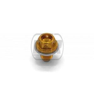 Oil Sump Bolt - Drilled - Magnetic - Gold