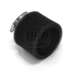 Air Filter - Twin Foam - Angled - Black - 38mm