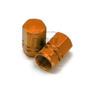 Valve Caps Aluminium CNC - Orange