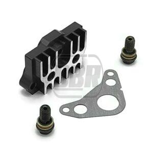 Oil Cooler Take Off Plate - CNC - Black