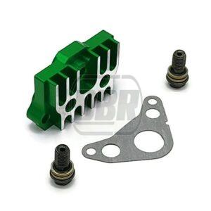 Oil Cooler Take Off Plate - CNC - Green